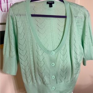 Torrid Light Green Women's Cardigan